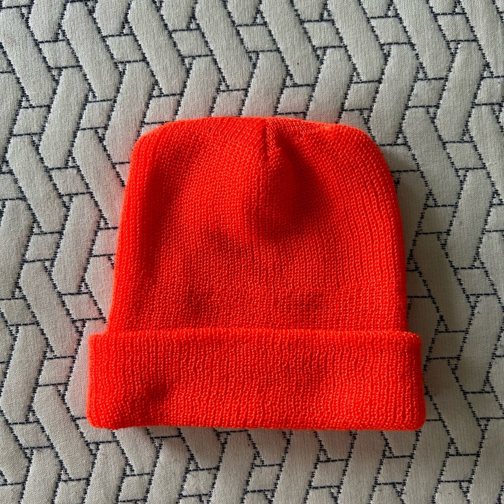 Never worn orange hunting hat